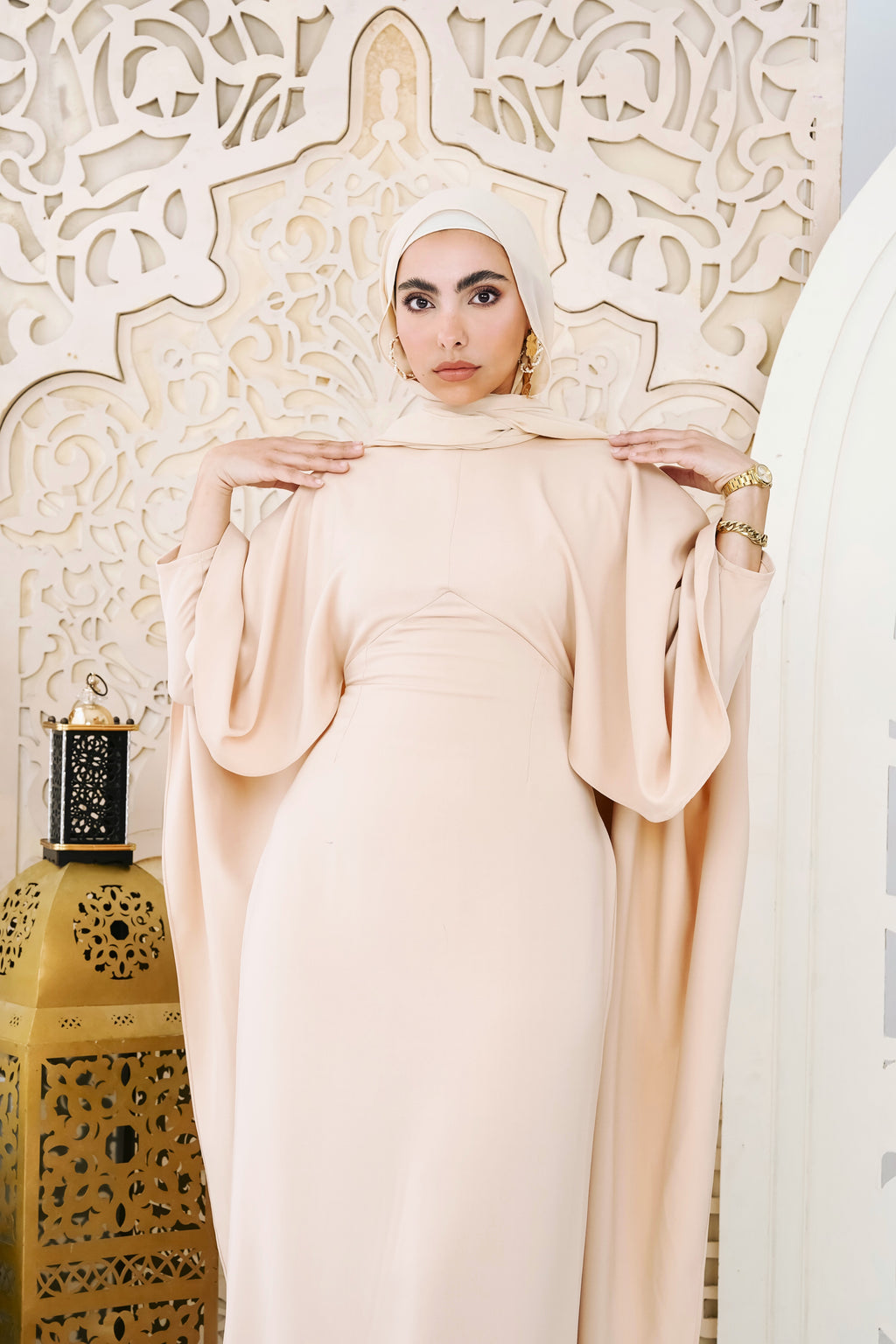 Ivory Elegance Kaftan dress