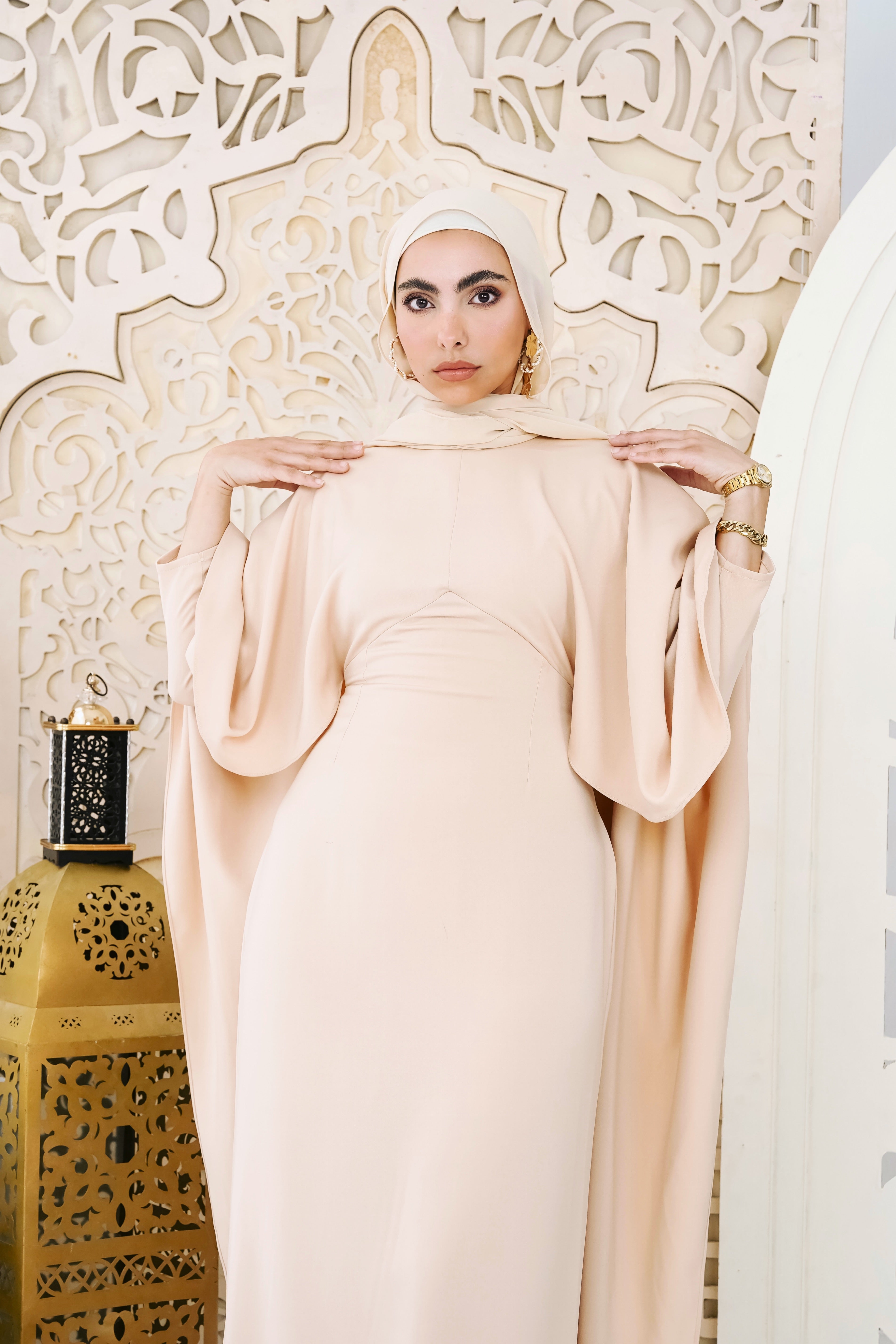 Ivory Elegance Kaftan dress