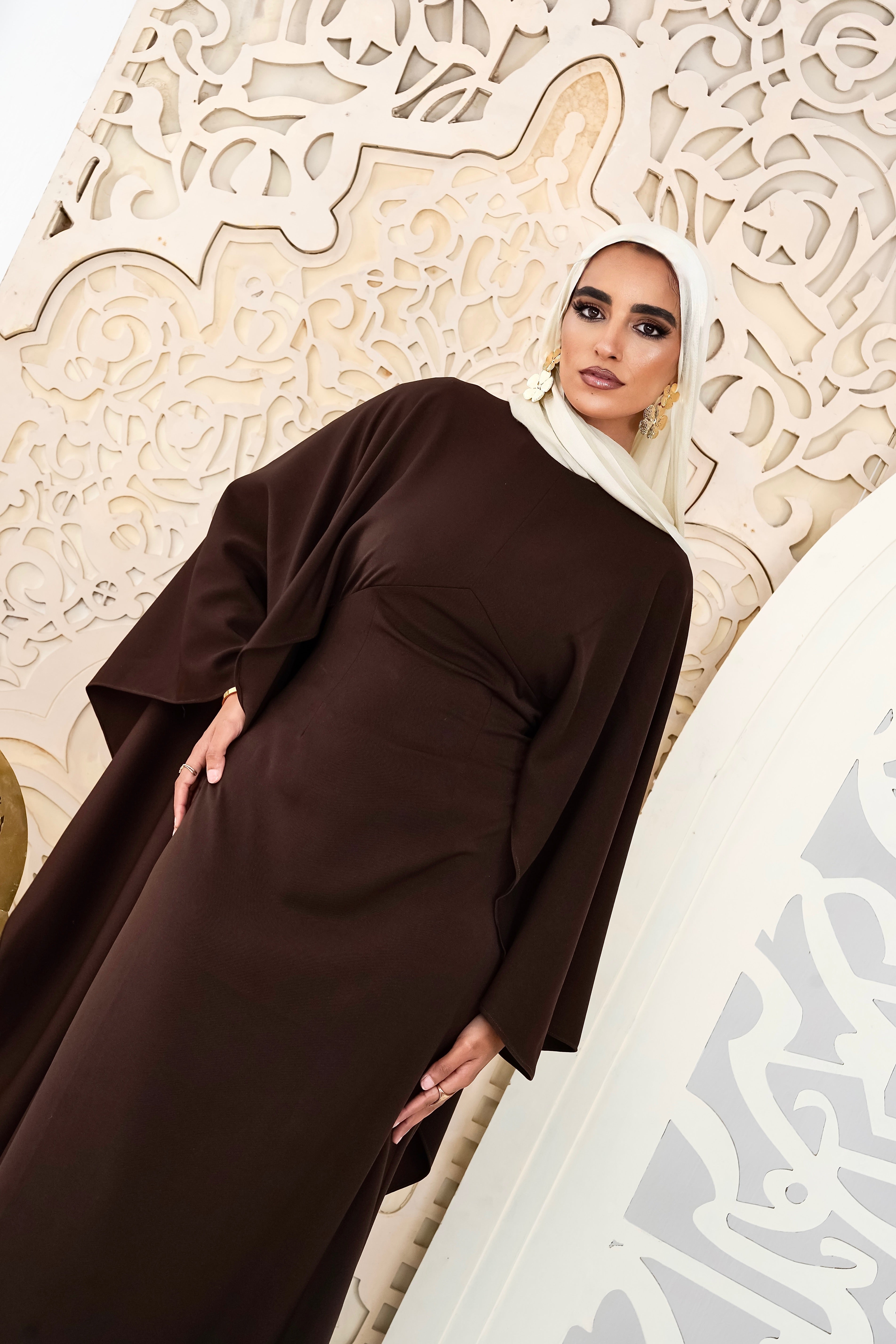 Rich Mocha Kaftan dress