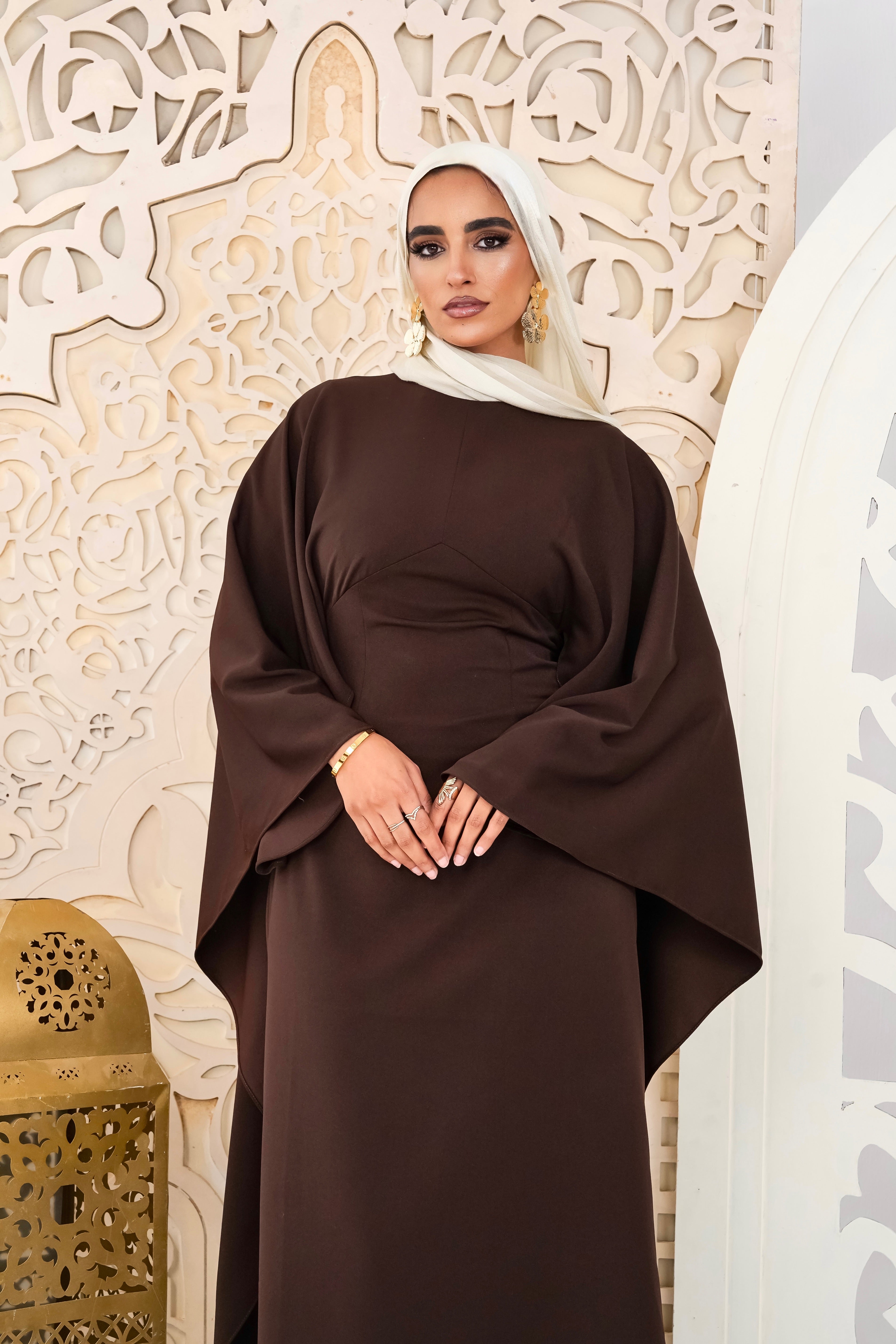 Rich Mocha Kaftan dress