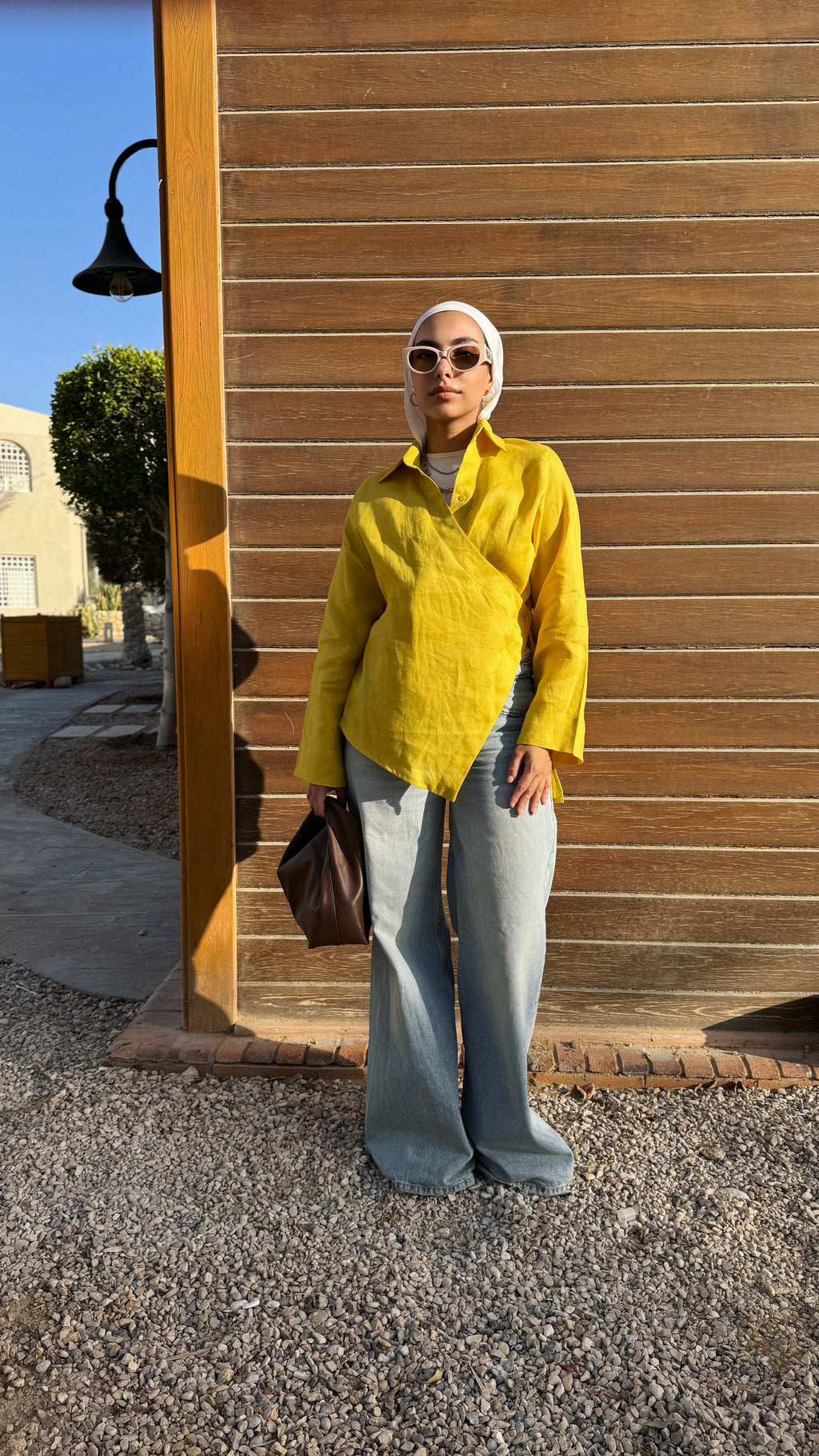 Pure linen High-Low shirt
