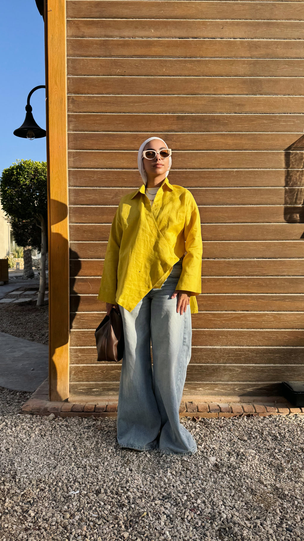 Pure linen High-Low shirt