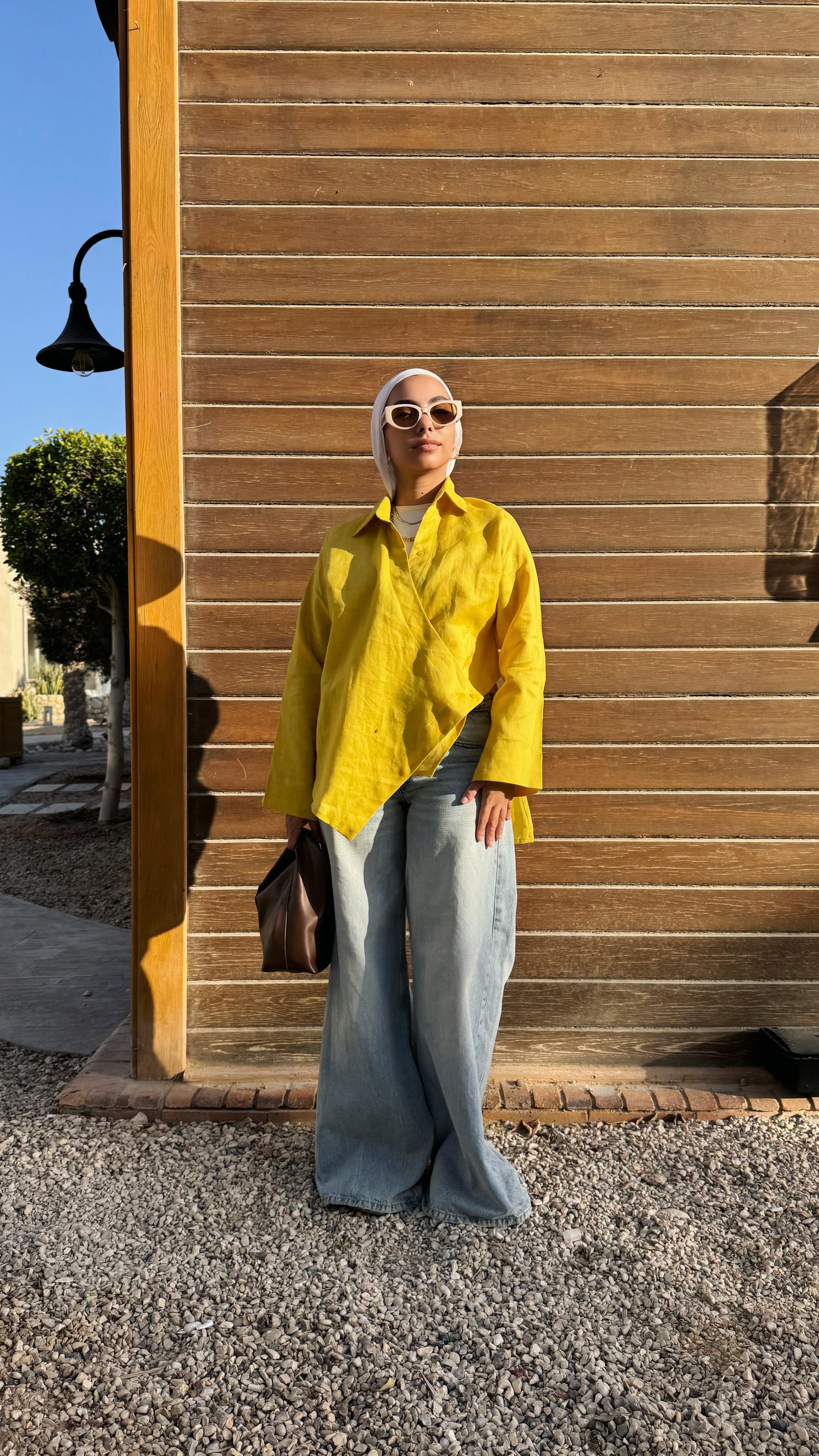 Pure linen High-Low shirt