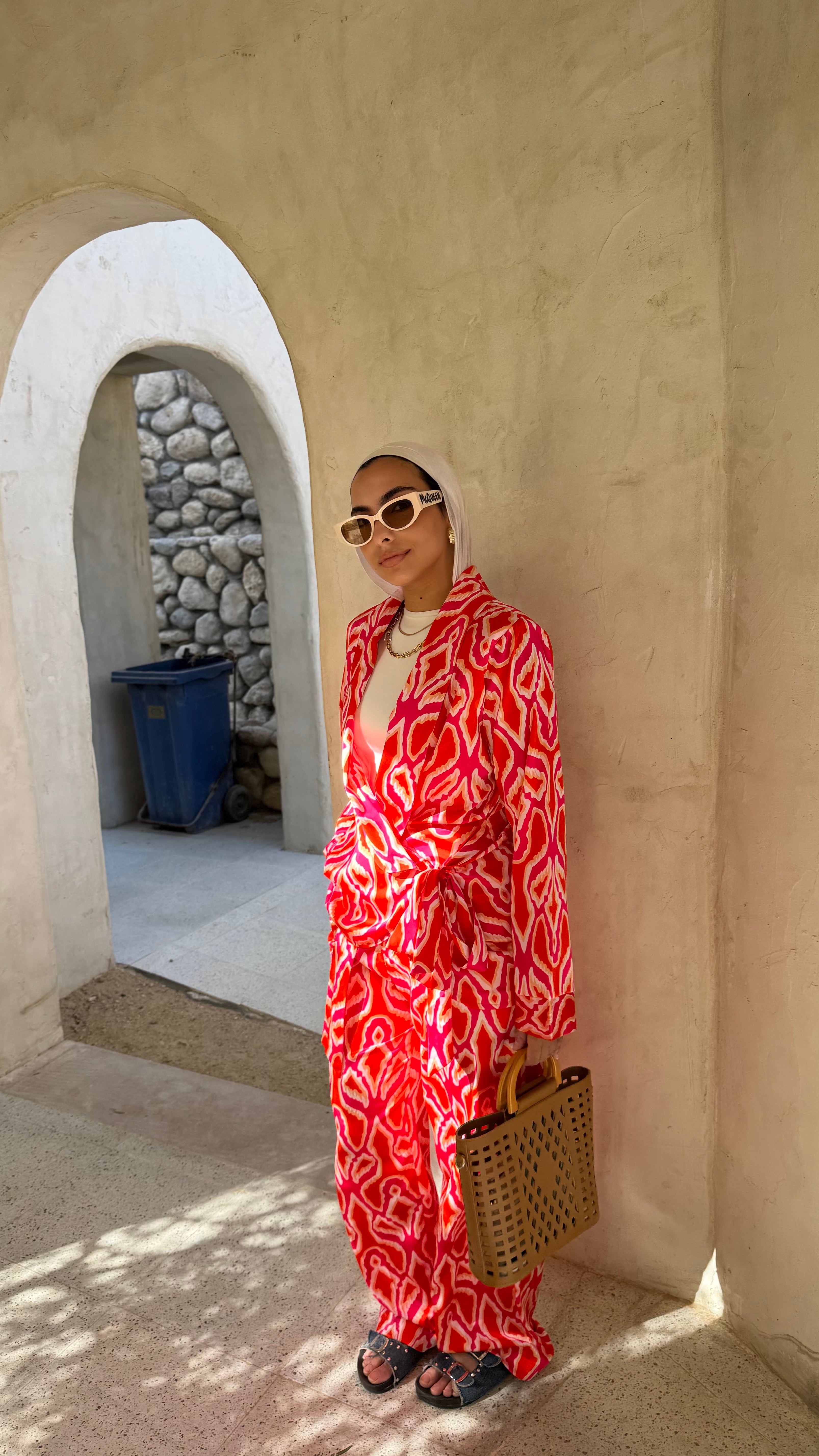 Sunset Flame Silk Set