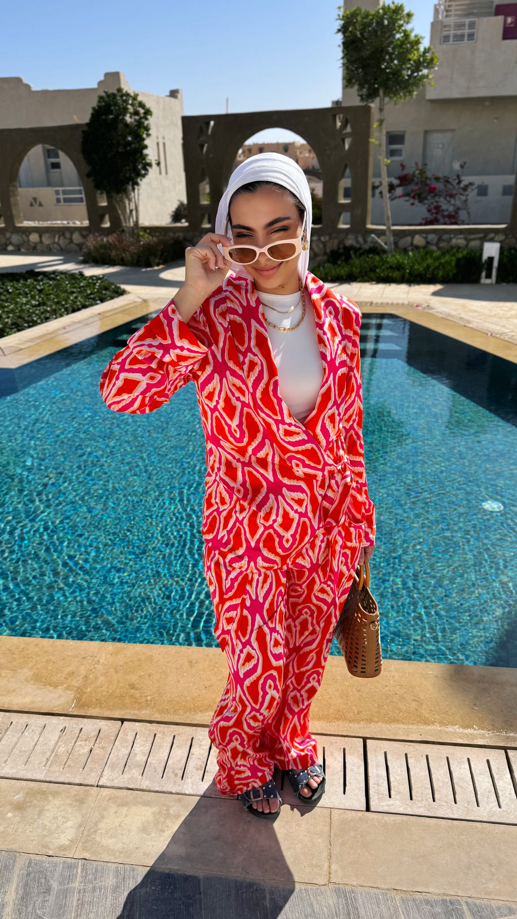 Sunset Flame Silk Set