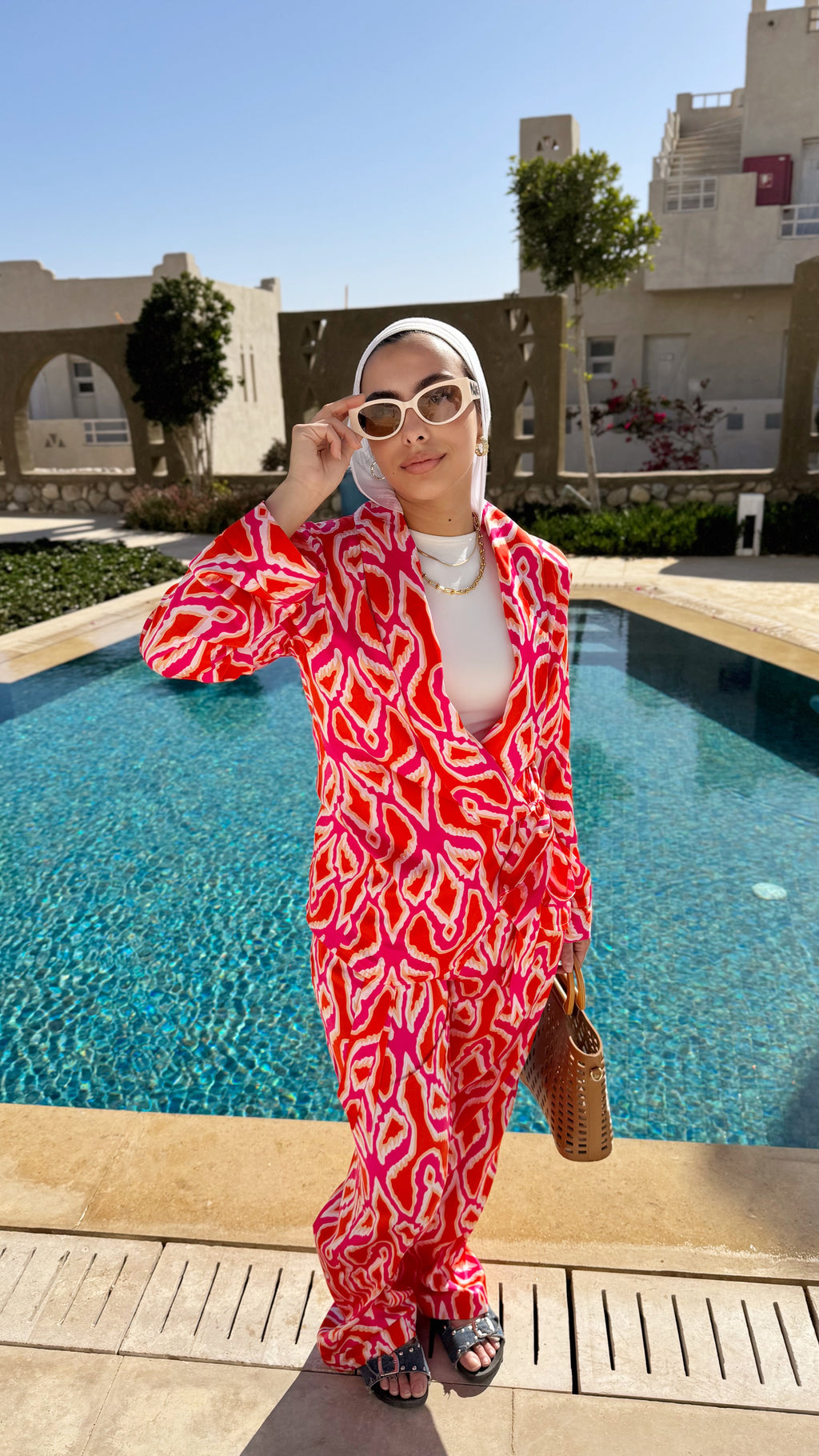 Sunset Flame Silk Set