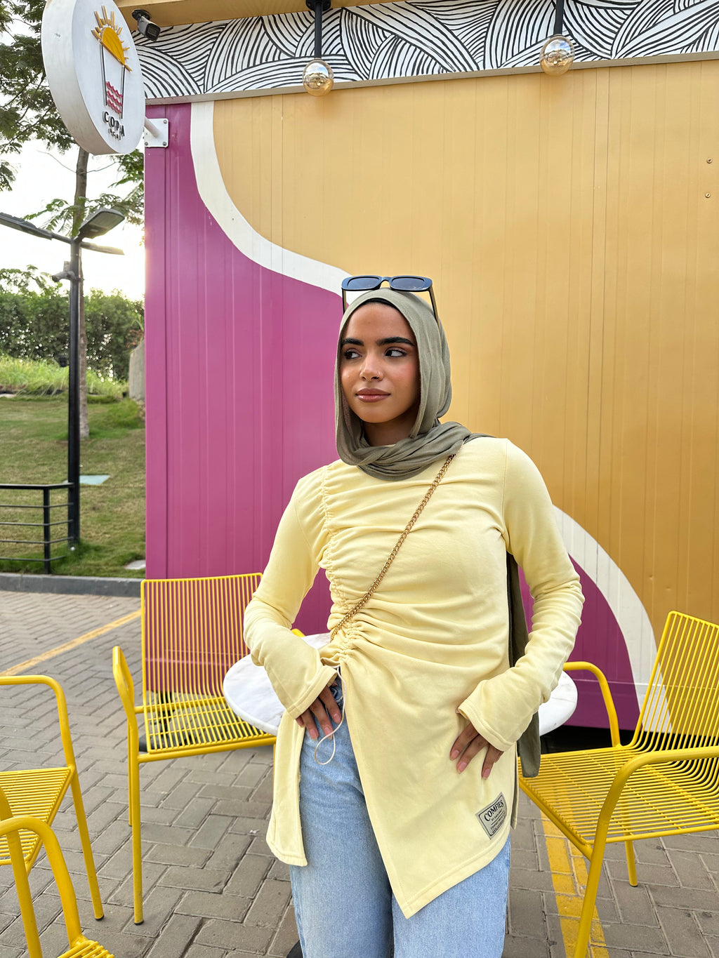 Asymmetrical Rouched side Top