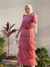 Load image into Gallery viewer, pink fringes dress
